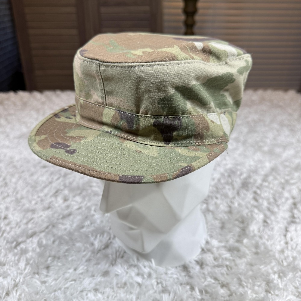 US Army Hat Cap Fitted Mens 7 1/8 Camo OCP Patrol Cap Scorpion W2 Military USGI - Picture 1 of 12